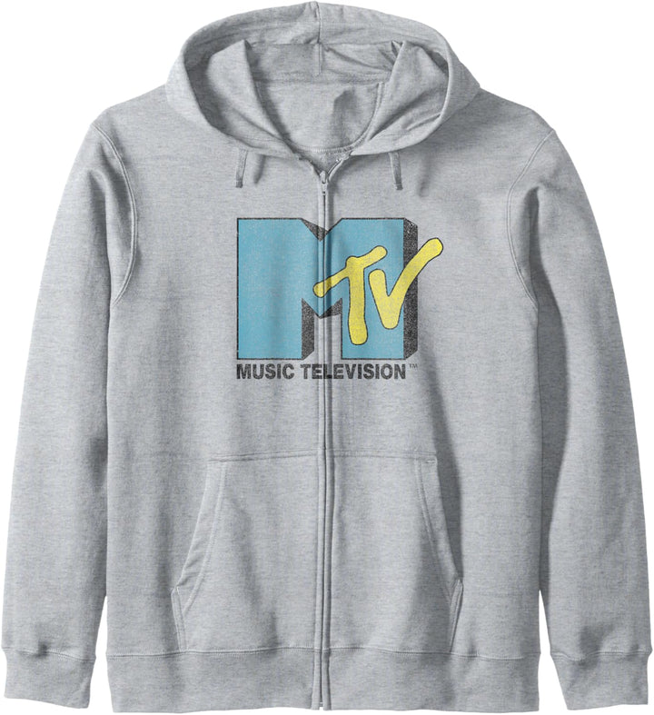 MTV Blue Yellow Logo Kapuzenjacke