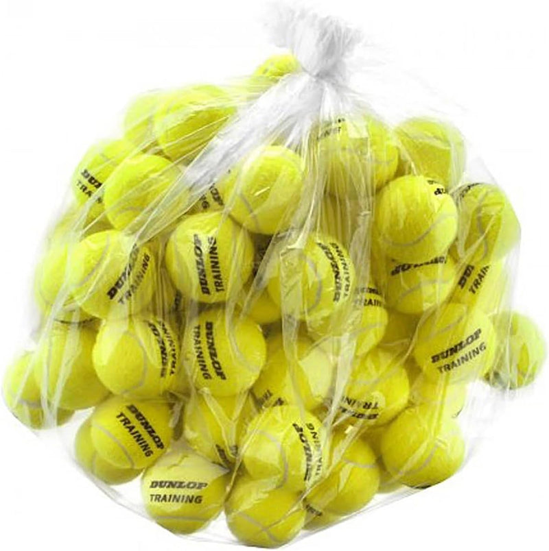 Dunlop Tennisball Training gelb 60 Stück - für Coaching und Trainingseinheiten 60er Polybag, 60er Po