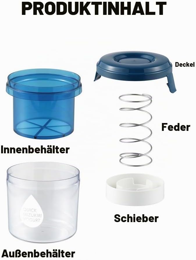 Griechischer Joghurt Sieb,Joghurt Abtropfsieb mit Deckel,Feine Filtersiebe Joghurt Sieb Wiederverwen
