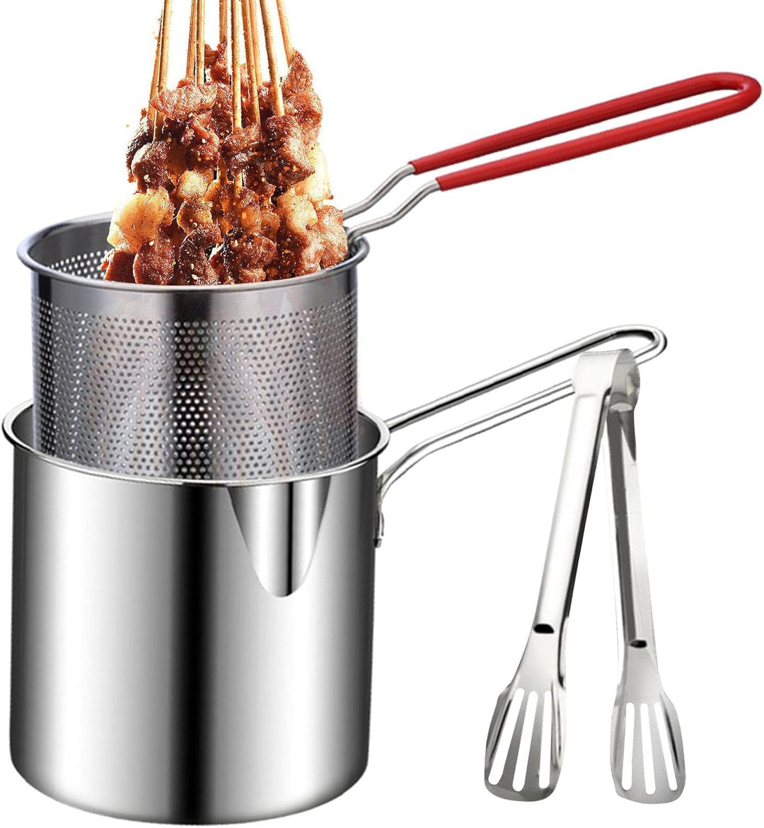 Frittiertopf,Ölsparende kleine Fritteuse im japanischen Stil - Multifunktionales Kochgeschirr zum Br