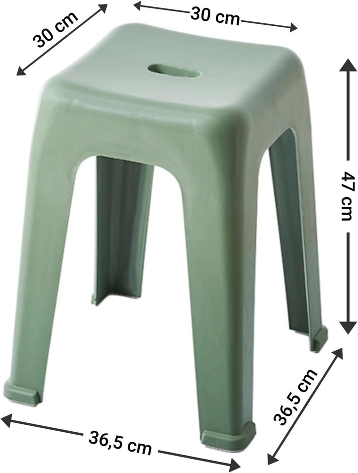 WITEN&NOCK Design Badhocker Duschhocker Sitzhocker Badezimme Dusche Wohnzimmer Stuhl aus Kunststoff,