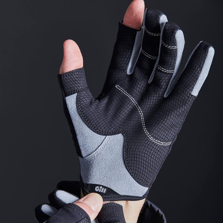 Gill Junior Deckhand Long Finger Sailing Gloves 2022 - Black, JUN