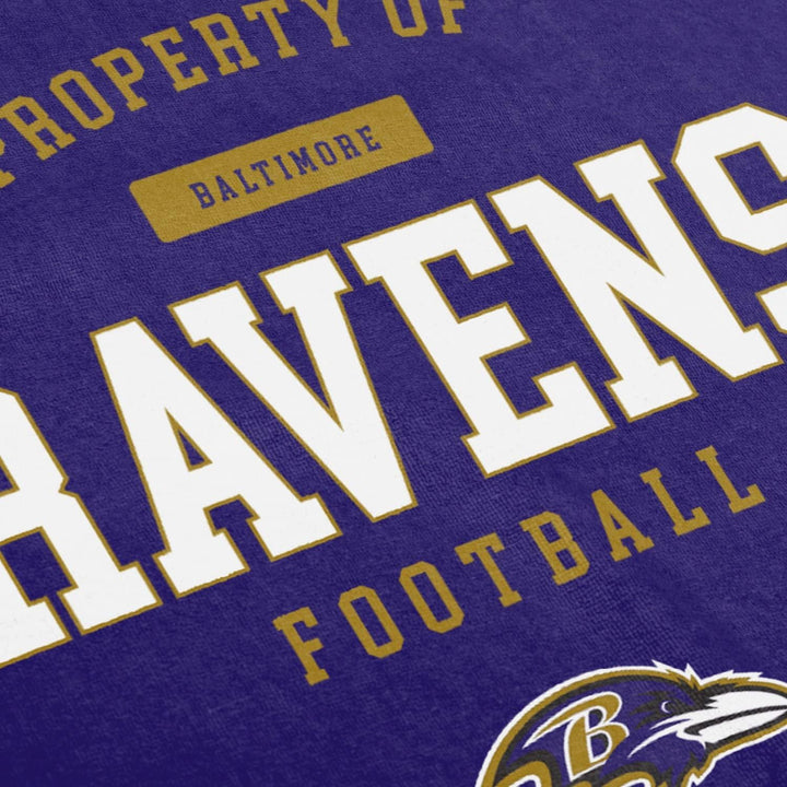 FOCO NFL Strandtuch Property of Baltimore Ravens Football
