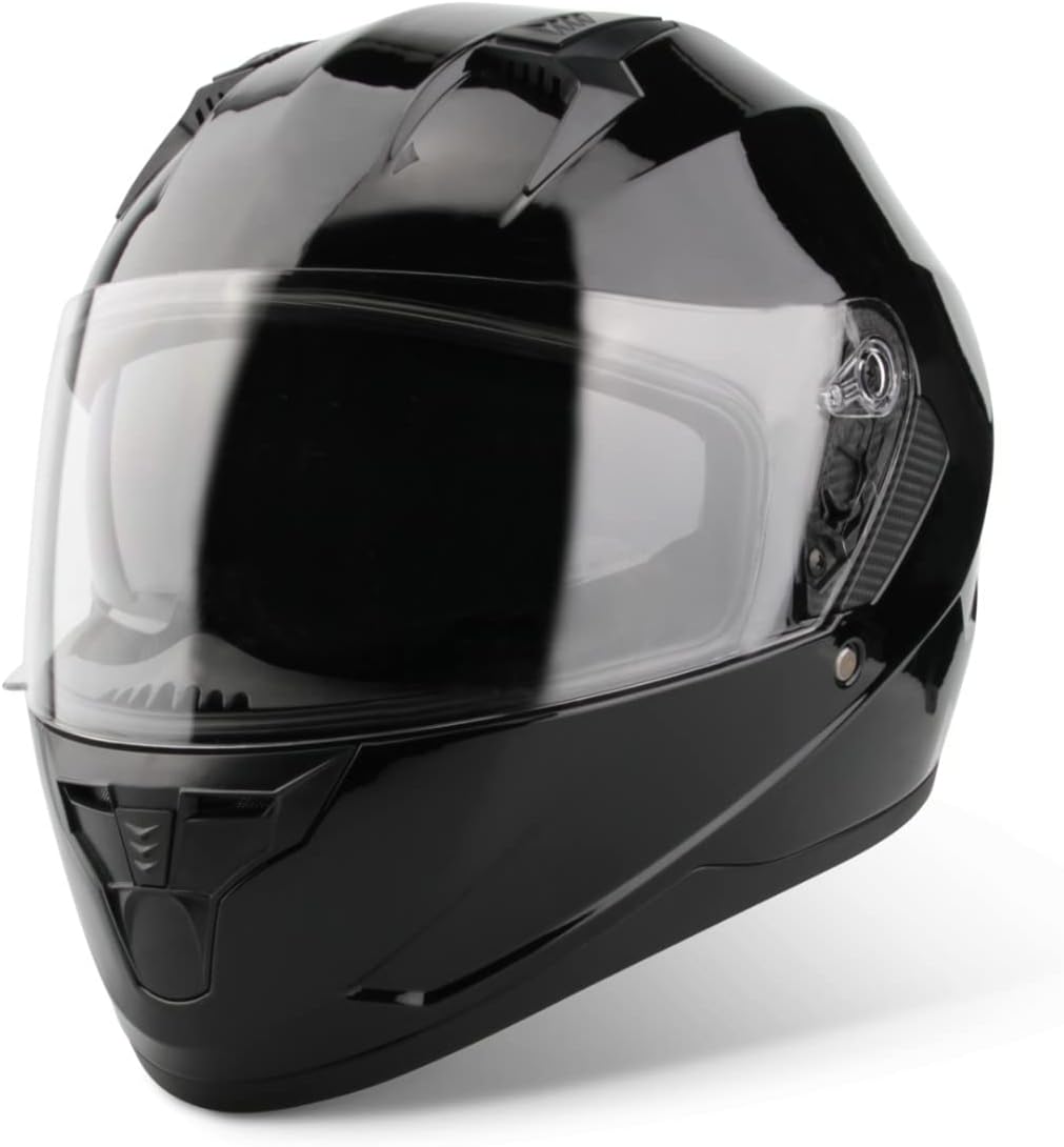 VINZ Kennet Integralhelm mit Sonnenblende | Motorrad Helm Vollvisierhelm Mopedhelm | Motorradhelm Fu