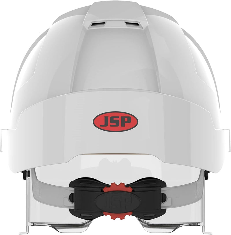 EVO® VISTAlens™ Safety Helmet with Integrated Safety Eyewear - White/Smoke (JSP AMB170-005-F00) One