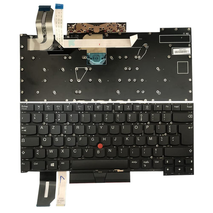 Gintai Azerty Teclado francés für Lenovo Thinkpad T490s 20NX 20NY, T495s 20QJ 20QK, X1 Extreme 1st G