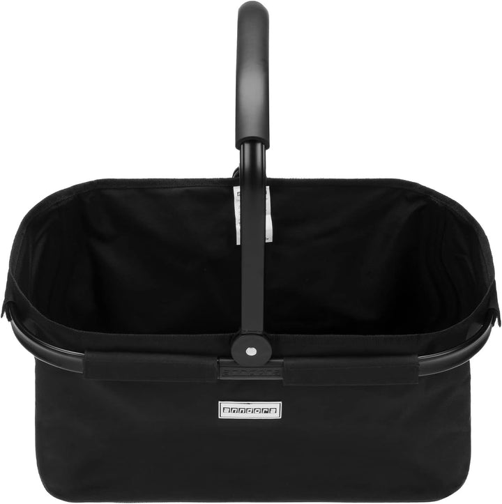 anndora Einkaufskorb FULL BLACK 22 Liter Picknickkorb - Schwarz