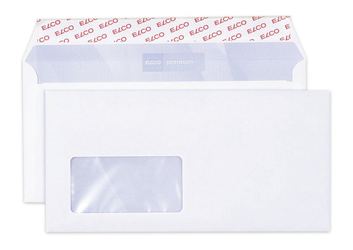 Elco 30778 Premium Briefumschlag, Dinlang, 80 g, weiss, C5