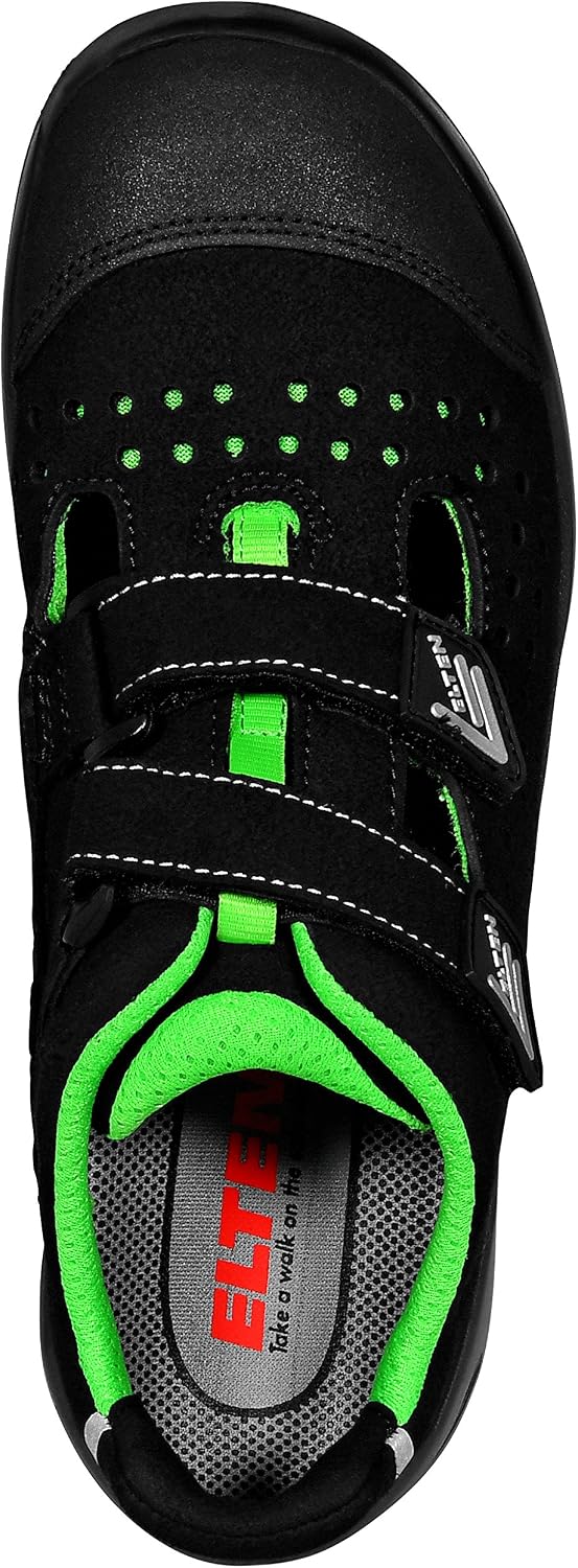 ELTEN Sicherheitsschuhe Impulse Green Easy ESD S1P, Damen und Herren, Textil, Kunststoffkappe (Leich