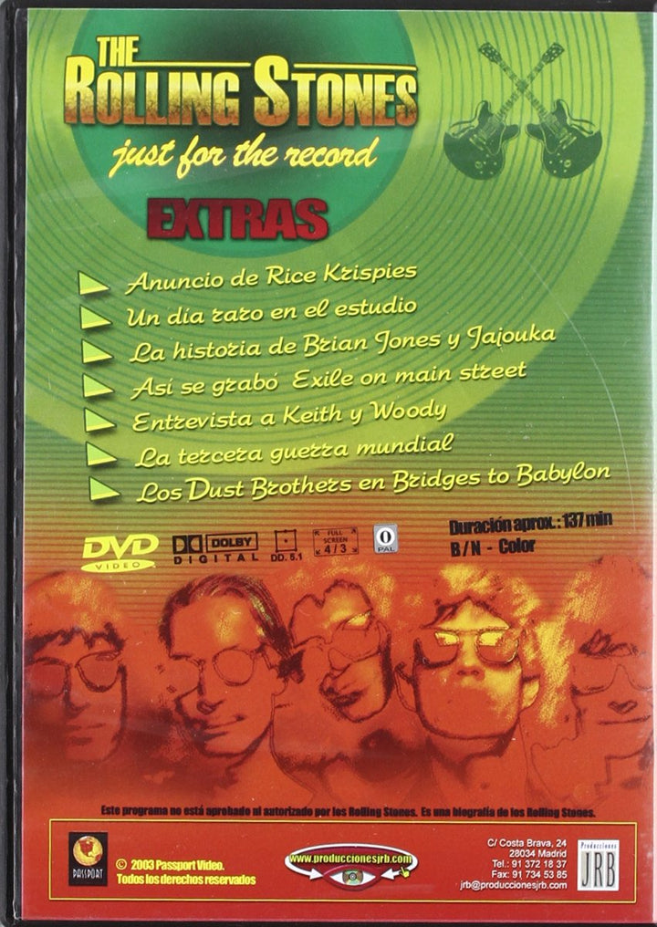 Just For The Records (Import Dvd) (2003) Rolling Stones, The, DVD