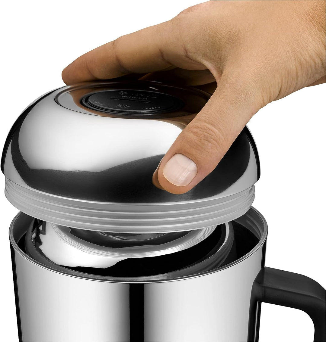 WMF Impulse Thermoskanne 1l, Isolierkanne für Tee oder Kaffee, Druckverschluss, hält Getränke 24h ka