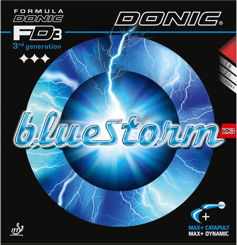 DONIC Belag Bluestorm Z3 Blau 1,9 mm, Blau 1,9 mm