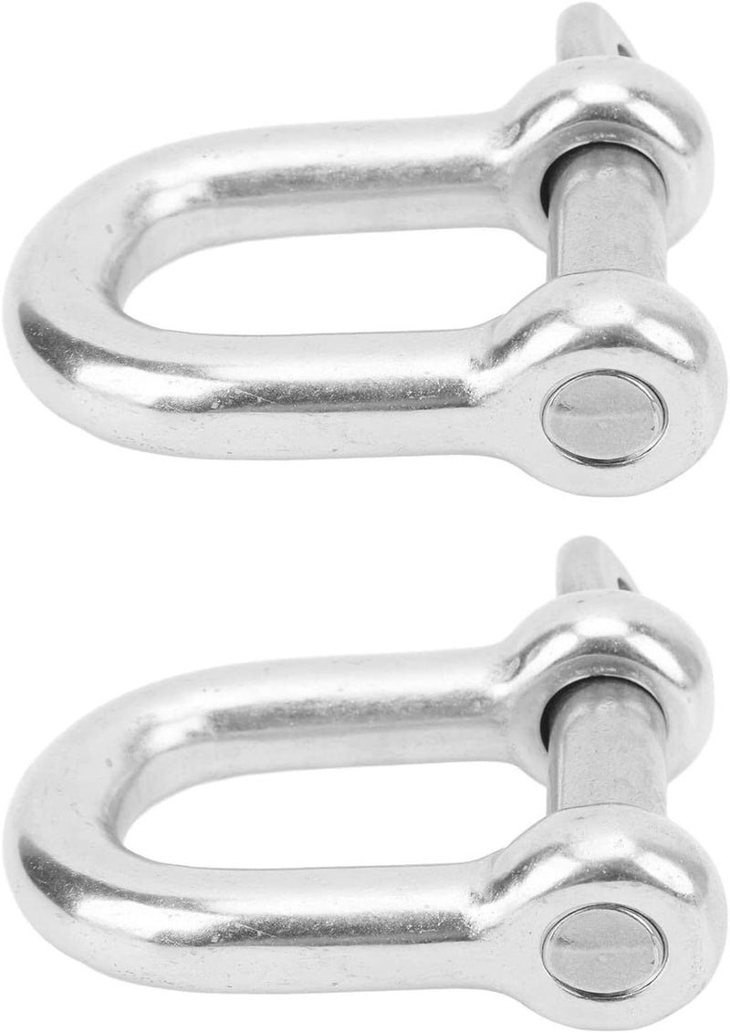 2 Stück 22mm Marine Schäkel Edelstahl D Ring Schäkel Starke Stärke Schraube Pin Ankerschäkel Nautisc