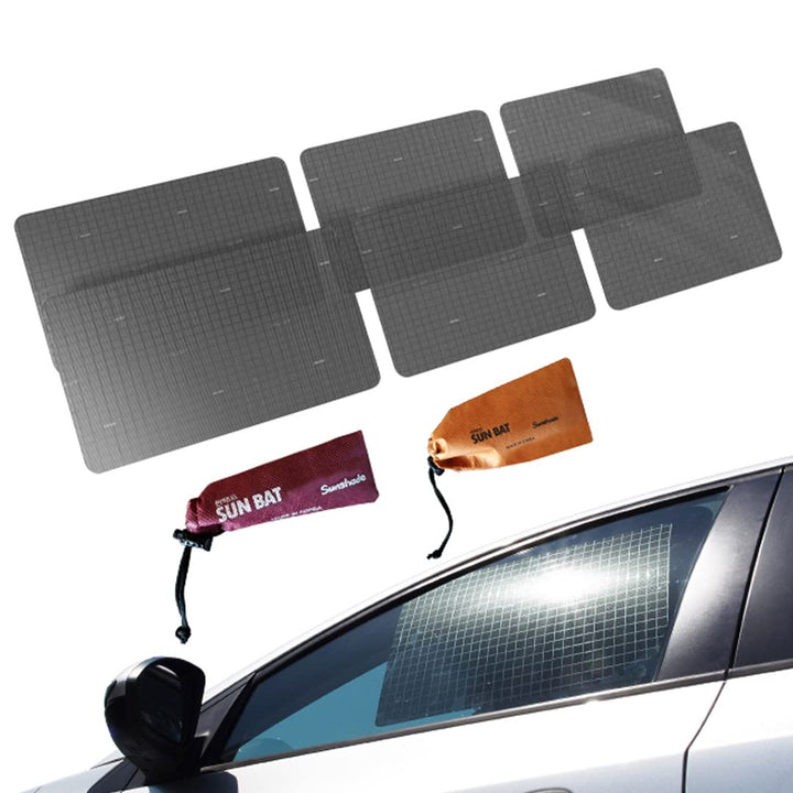 Sun Bat Statisch haftende Auto-Sonnenschutzfolie 6-er Packung Die einzige zertifizierte Autofenster-
