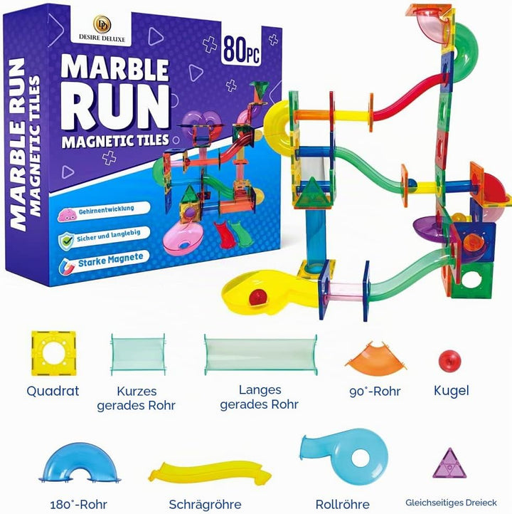 Desire Deluxe Laufball Magnetische Bausteine Magnet Montessori Spielzeug für Kinder, Lernspielzeug f
