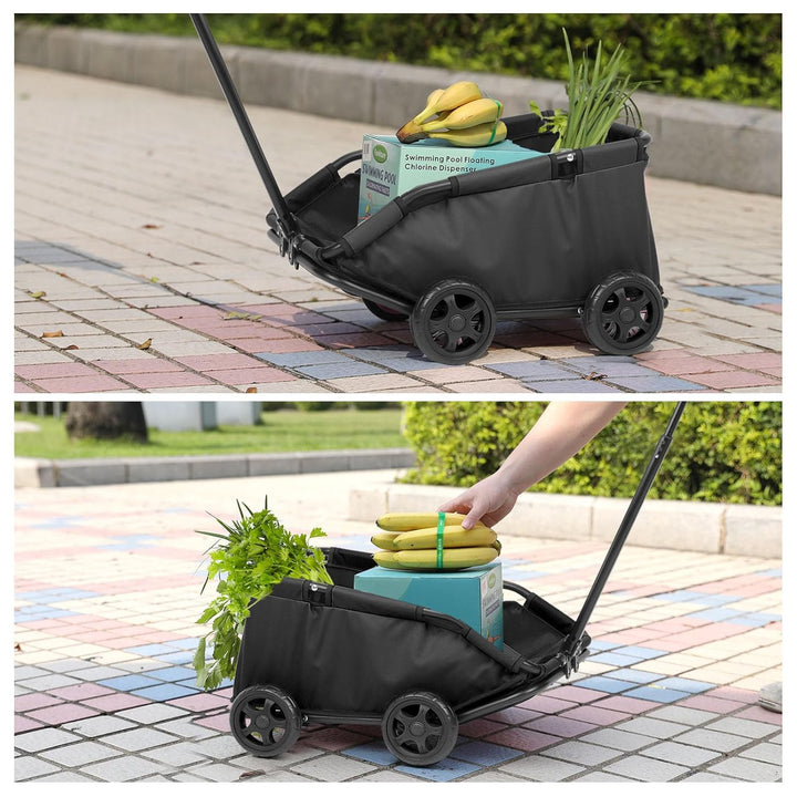 Mini-Hundewagen für Mini-Haustiere, faltbarer multifunktionaler Einkaufswagen mit ausziehbarem Ziehg