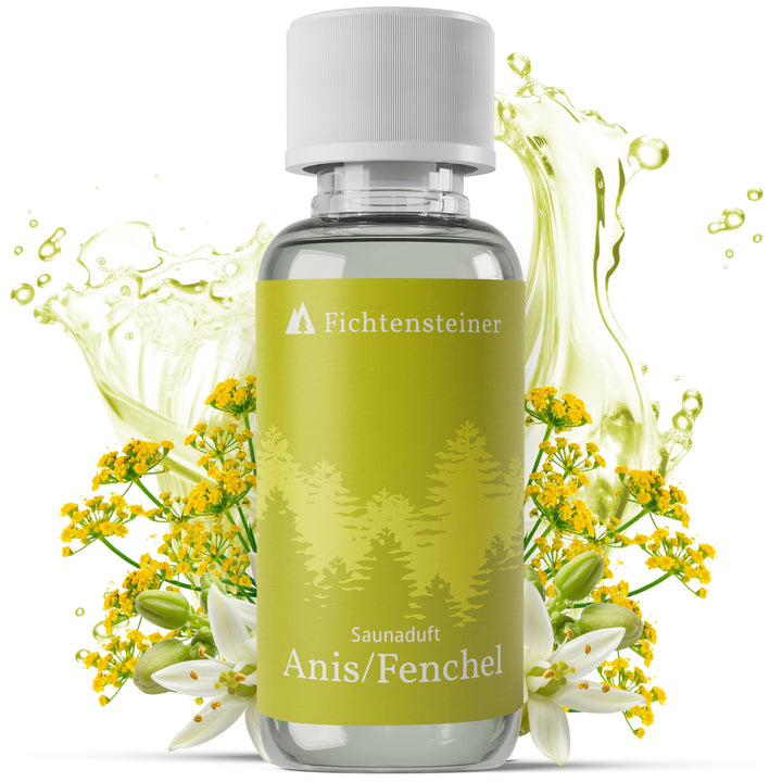Saunaaufguss Anis/Fenchel - Sauna Aufgussmittel - Ergiebiger Sauna Aufguss für bis zu 100 Sauna Aufg