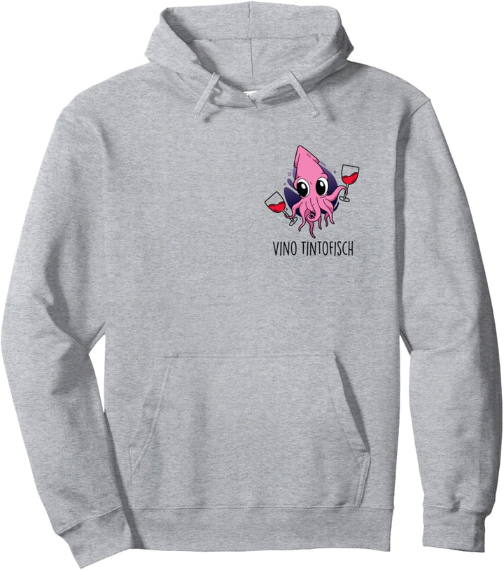 VINO TINTOFISCH - Tintenfisch Sepia Krake Wein Rotwein Fun Pullover Hoodie