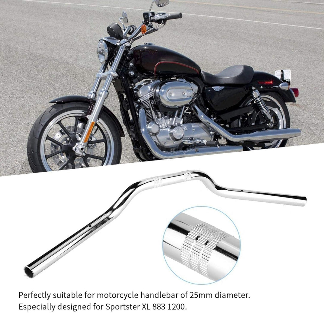 Motorrad Lenker 25mm Motorrad Lenker Motorrad Drag Straight Bar Stahl Motorrad Lenker Lenker 25mm Fi