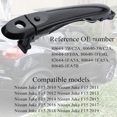 ZEALfix Türgriff vorne rechts Fahrerseite Aussentürgriff kompatibel mit Nissan Juke F15 2010-2022 80