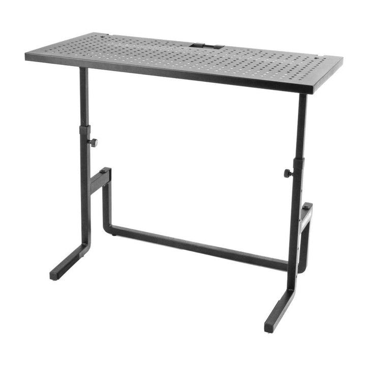 QUIK LOK - DJ233 Tisch für Laptop, Höhenverstellbar für DJ, Schwarz Single, Single