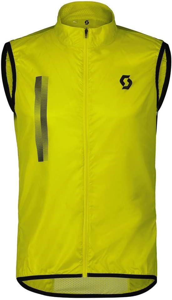 Scott RC Team Fahrrad Windweste gelb 2025 M Sulphur Yellow - Black, M Sulphur Yellow - Black
