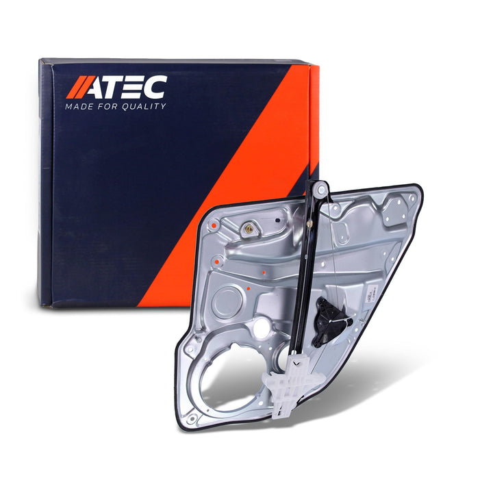 ATEC Germany 1x Fensterheber hinten links elektrisch mit Anschraubplatte Kompatibel mit VW BORA I (1