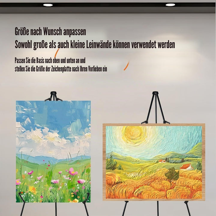 Kiuiom Staffelei StäNder,Klappstaffelei,Leinwand Ständer,Schwarz Hochzeits Staffelei,Leinwand Malere