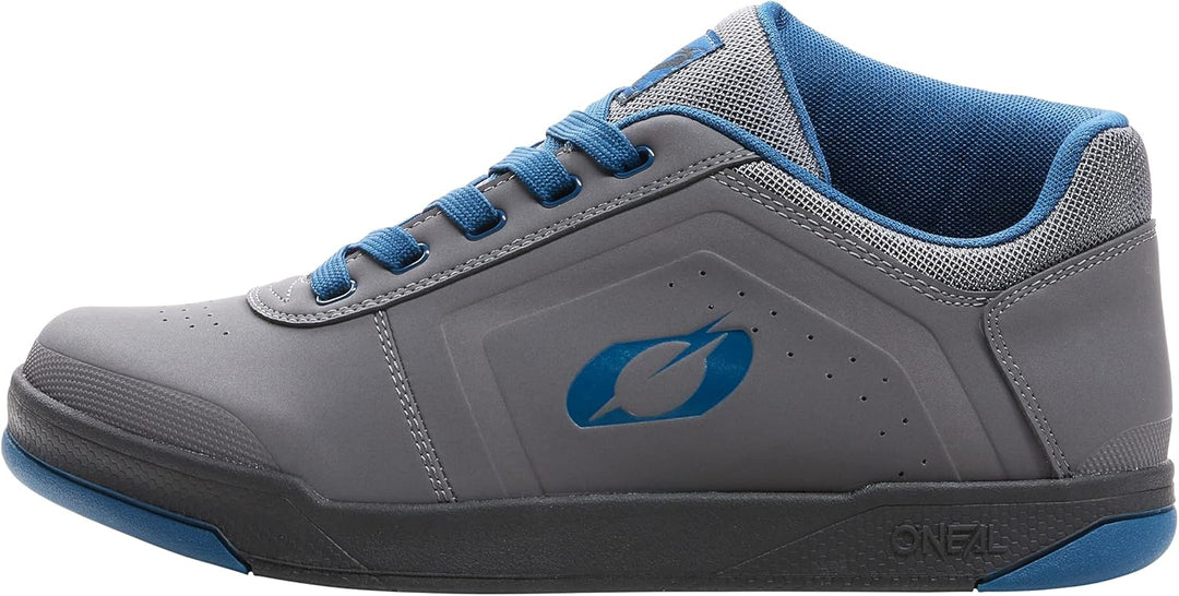 O'NEAL Unisex Pinned Pro Flat Pedal Shoe Mountainbike-Schuhe 39 EU Grau Blau, 39 EU Grau Blau