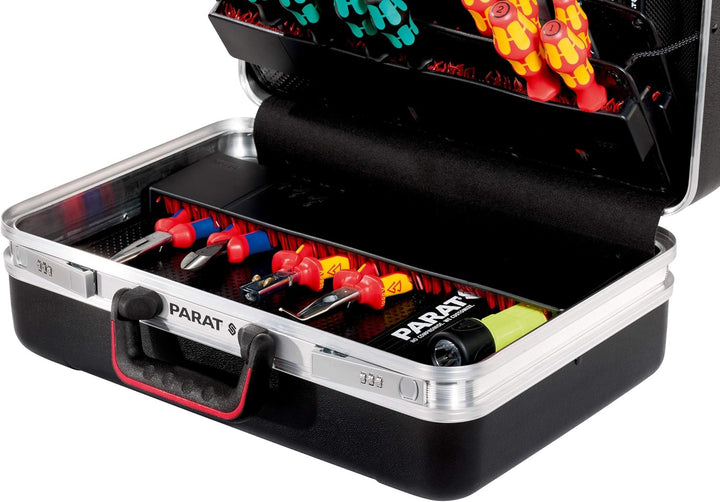 Prarat Werkzeugkoffer CLASSIC Plus Safe, Ordnungssystem CP-7-1 Längssteg, 3 Querstege, 2 Zahlenschlo