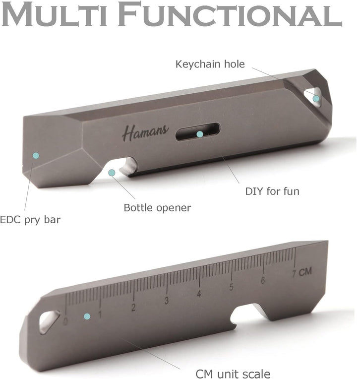 Hamans Titan EDC Hebelstange mit Flaschenöffner-Funktion, tragbares Multifunktionswerkzeug