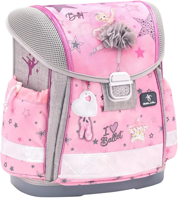 Belmil Classy Schulranzen Set 4 - teilig (403-13/AG/S) Ballet Light Pink, Ballet Light Pink