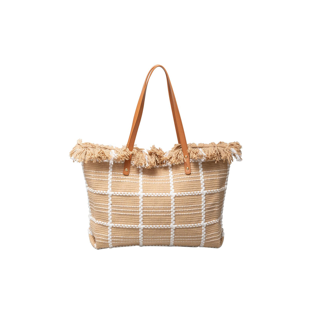 CORIOS Damen Canvas Handtasche Sommer Strand Tasche Grosse Schultertasche Böhmische Tote Beutel Bunt