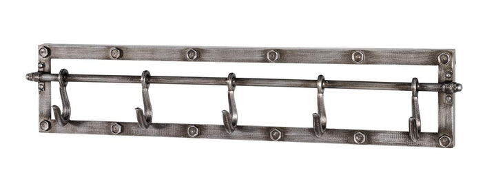 HAKU Möbel Garderobenleiste, Metall, anthrazit, B 73 x T 8 x H 15 cm 73 x 8 x 15 cm, 73 x 8 x 15 cm