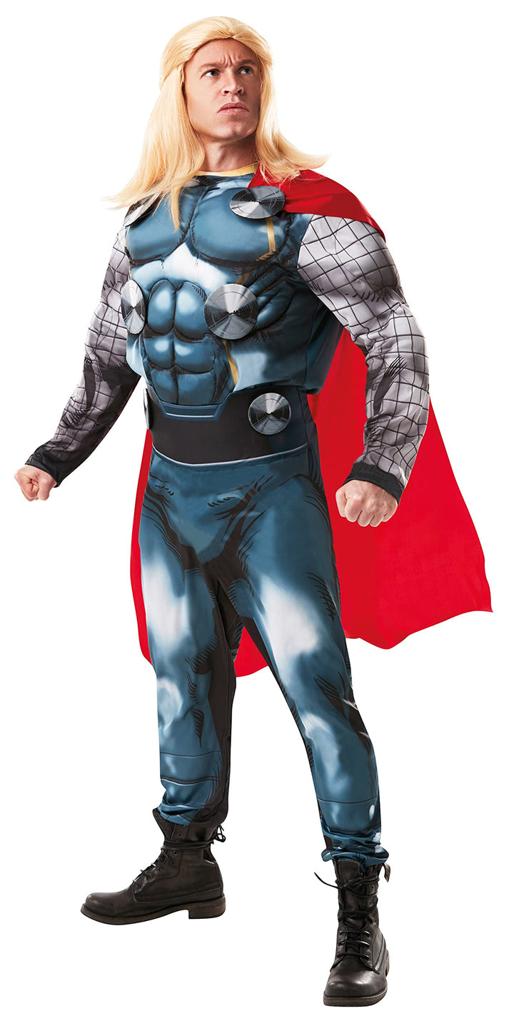 Rubie's Offizielles Luxuskostüm Thor, Marvel, für Erwachsene, Standardgrösse, blau STD, STD