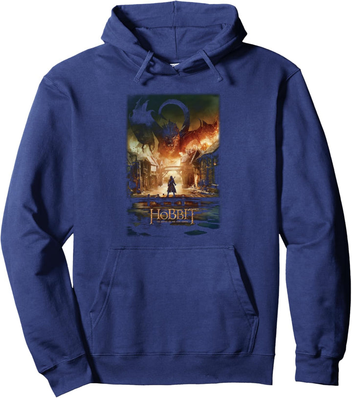 The Hobbit Smaug Poster Black Pullover Hoodie