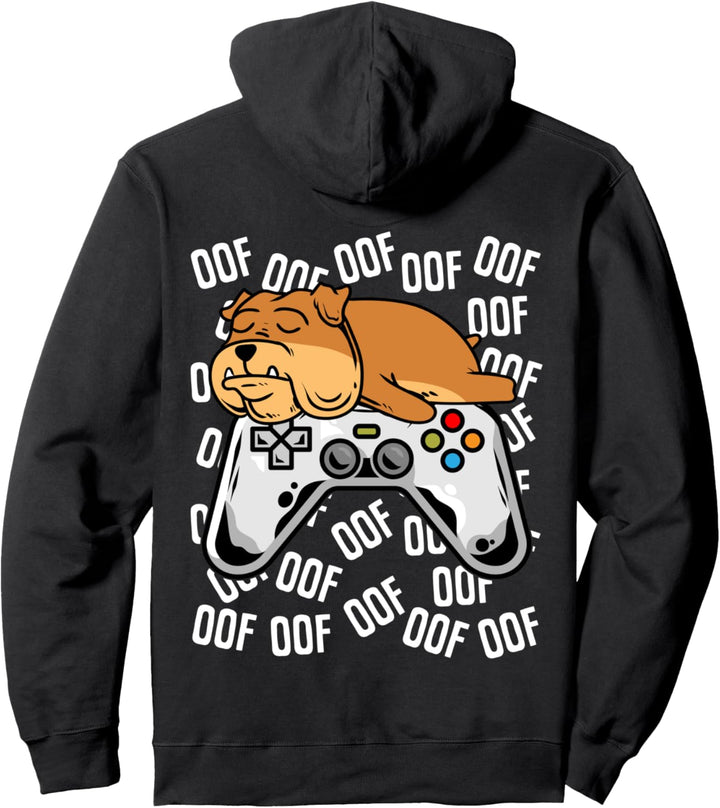 Bulldogge Videospiel Noob Oof Kinder Jungen Mädchen Geschenk Pullover Hoodie