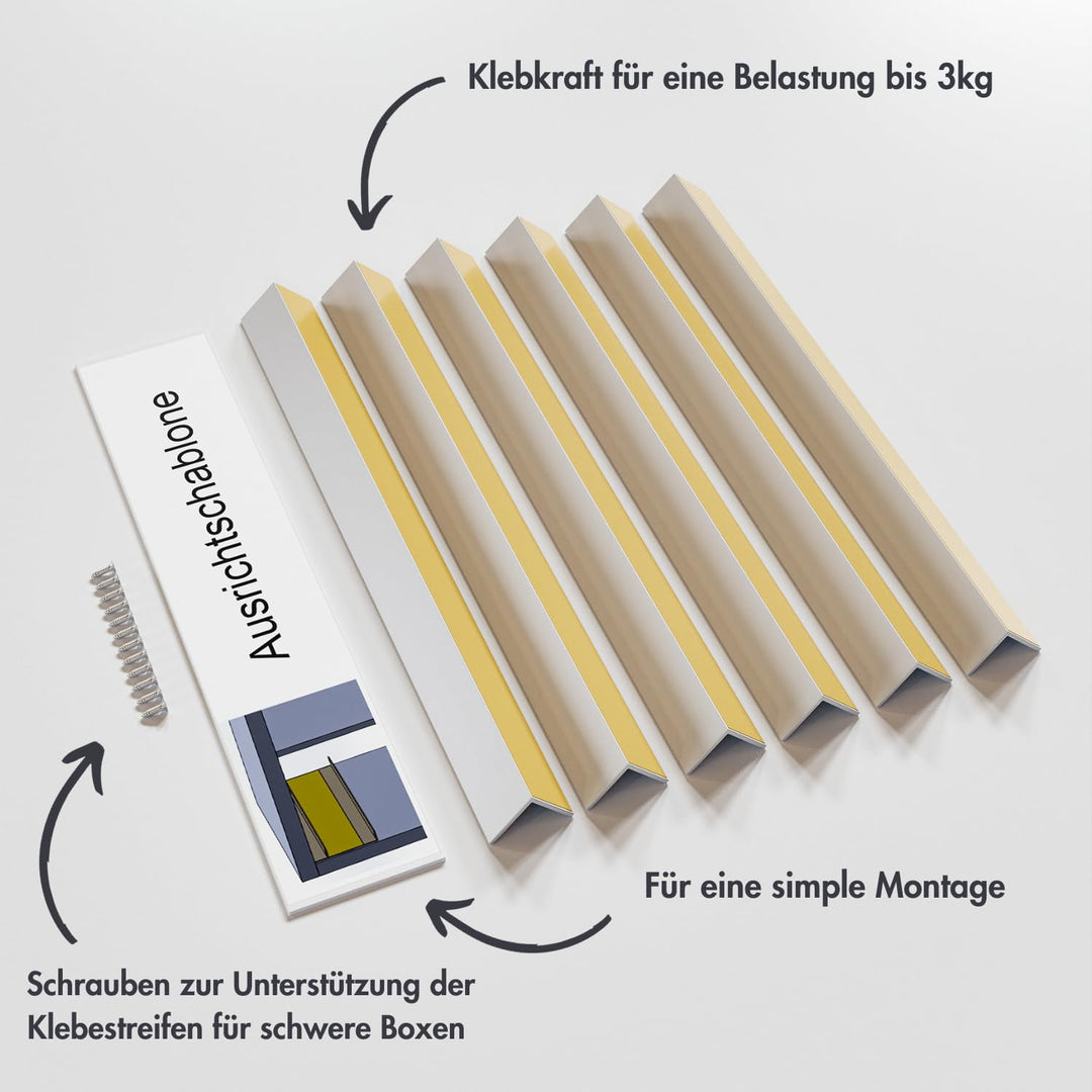 Kallax Halterung für Trofast Boxen, Schienensystem für Spielzeug-Kiste, auch passend für Expedit Wür