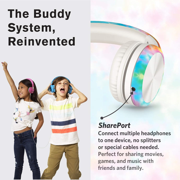 LilGadgets Connect+ Pro Schulkopfhörer für Mädchen sind EIN faltbares Over-Ear-Headset mit einem Inl