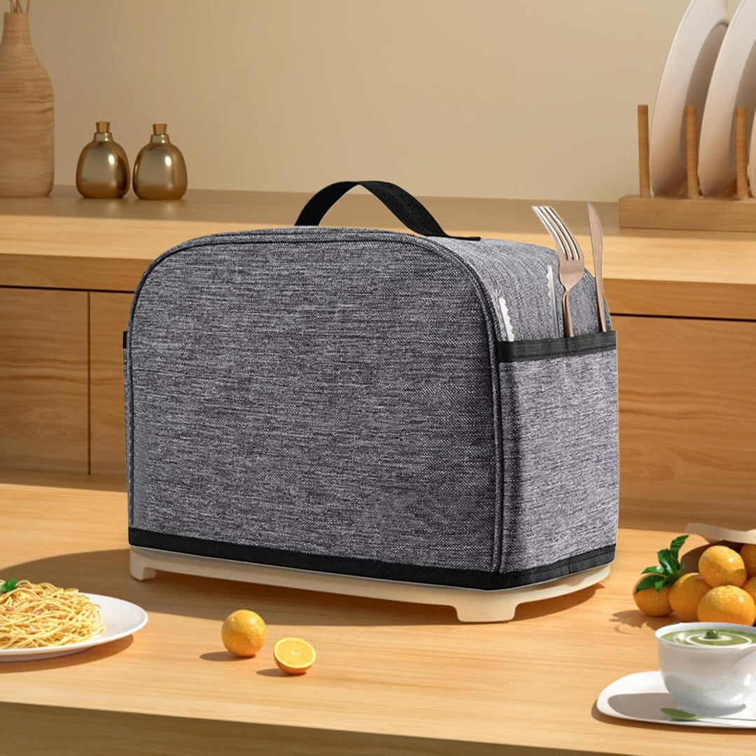 Toaster-Abdeckung, 2 Küchengeräte, und Fingerabdruckschutz mit Marmeladenverteiler-Halter und Toaste