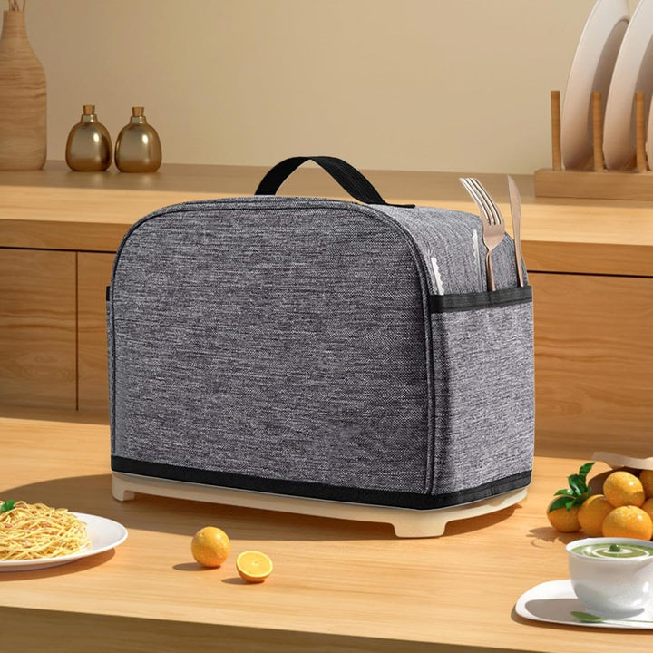 Toaster-Abdeckung, 2 Küchengeräte, und Fingerabdruckschutz mit Marmeladenverteiler-Halter und Toaste