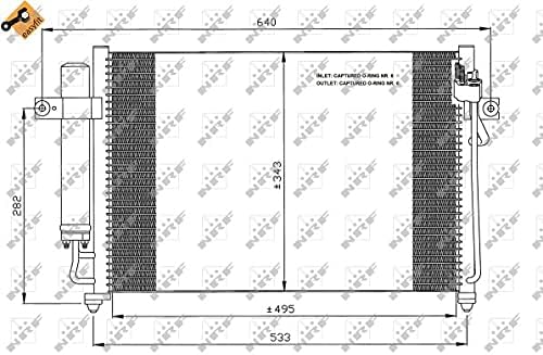 NRF 35475 Kondensator, Klimaanlage