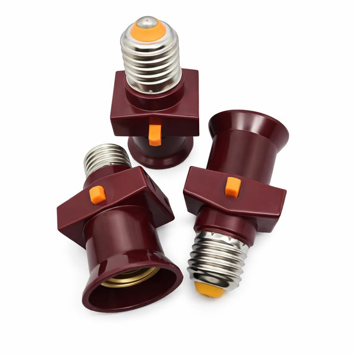 Lampenfassung E27, 3er Set Lila, Lila