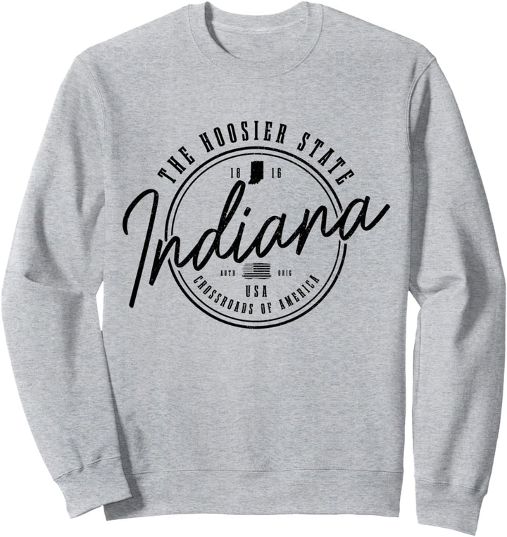 Indiana Der Hoosier State Est. 1816 Patriotisch Indiana Sweatshirt