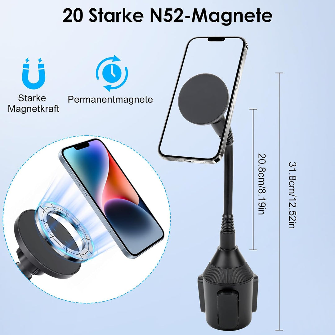 EEEKit 2-in-1 Auto Handyhalterung, Magnetische Getränkehalter & Lüftung Halterung, KFZ Becherhalteru
