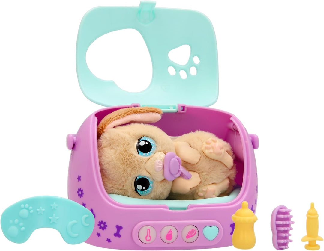 Baby Paws JUST Born Puppy INTERAKTIVE Haustiere Haustiere mit Einer elektronischen Transportbox mit