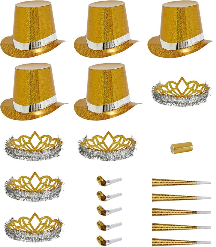 "HOLOGRAPHIC GOLD LAS VEGAS PARTY KIT"