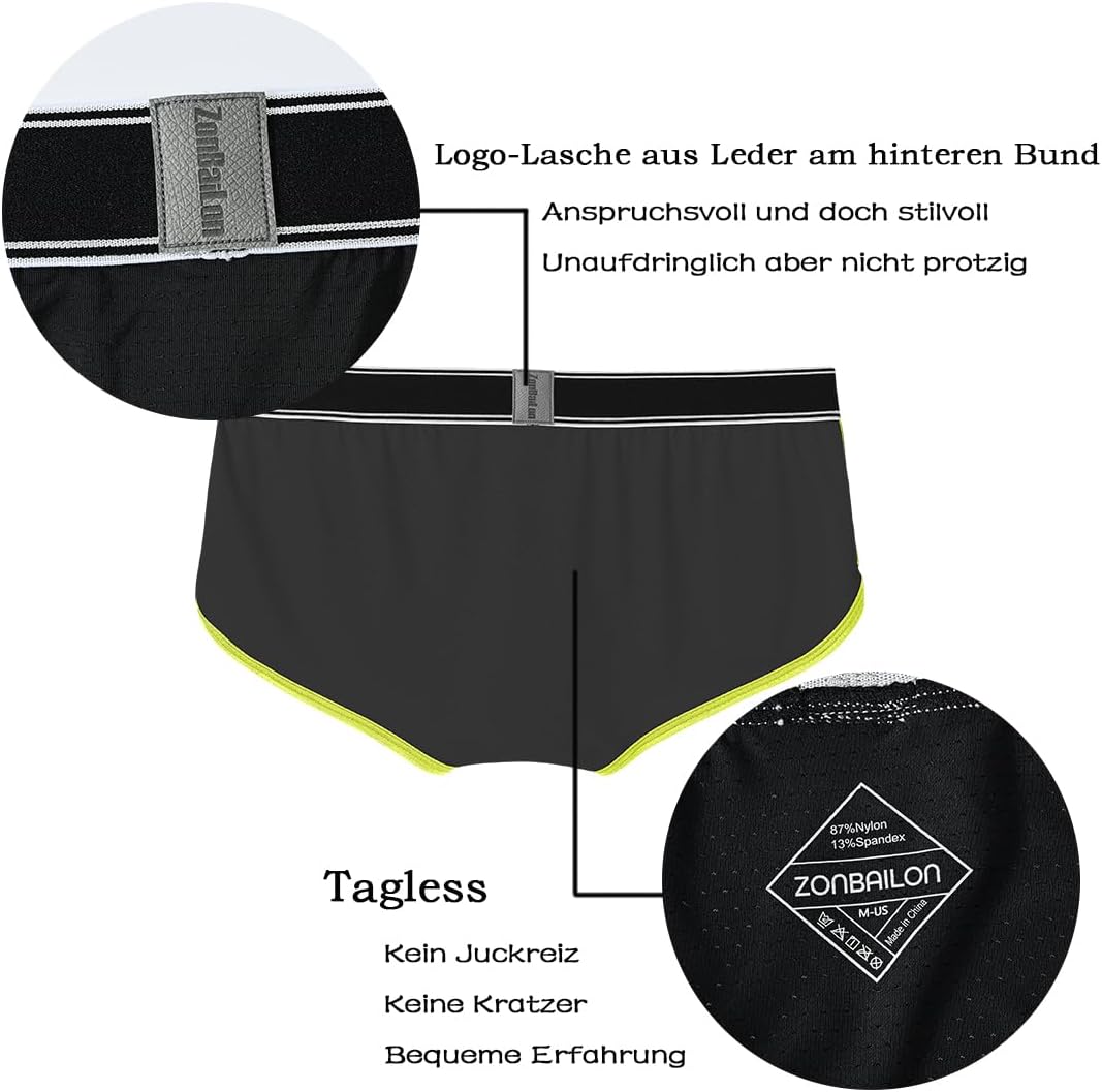 YAHWULAI HerrenBoxershorts Sexy Atmungsaktiv und Hautfreundlich Bequem M 3schwarz, M 3schwarz