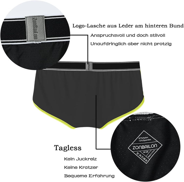 YAHWULAI HerrenBoxershorts Sexy Atmungsaktiv und Hautfreundlich Bequem M 3schwarz, M 3schwarz