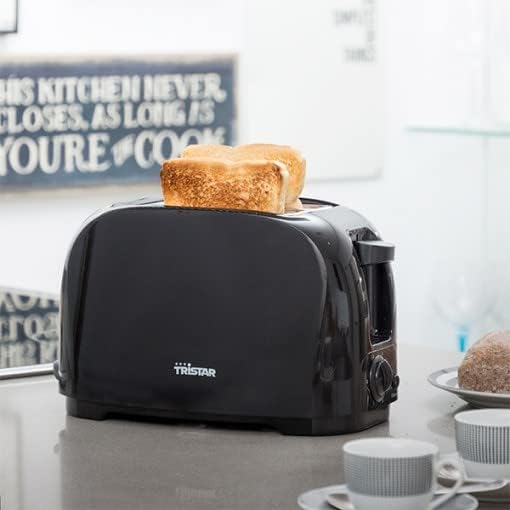 Tristar BR-1025 Toaster - 6 einstellbare Bräunungsstufen mit Brötchenaufsatz - herausnehmbares Krümm